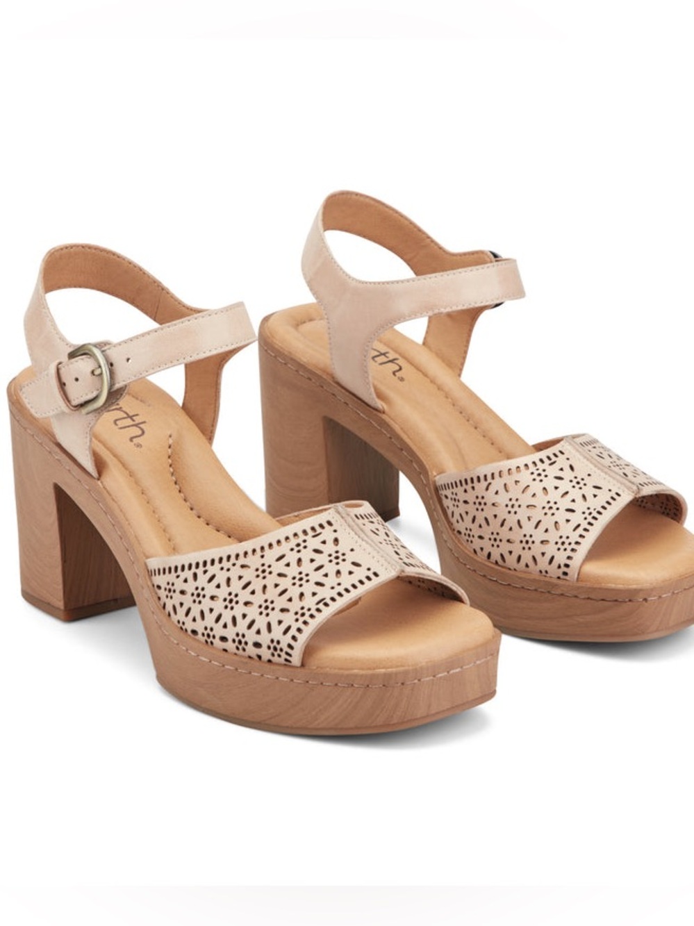 Earth heeled sandals